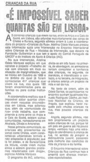 Notícia do "A Capital" - 27 de Junho de 1991