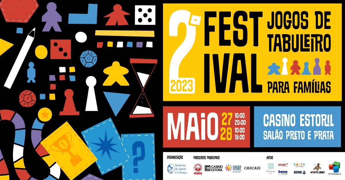 2º Festival de Jogos de Tabuleiro para Famílias - 27 e 28 de maio no Casino  Estoril